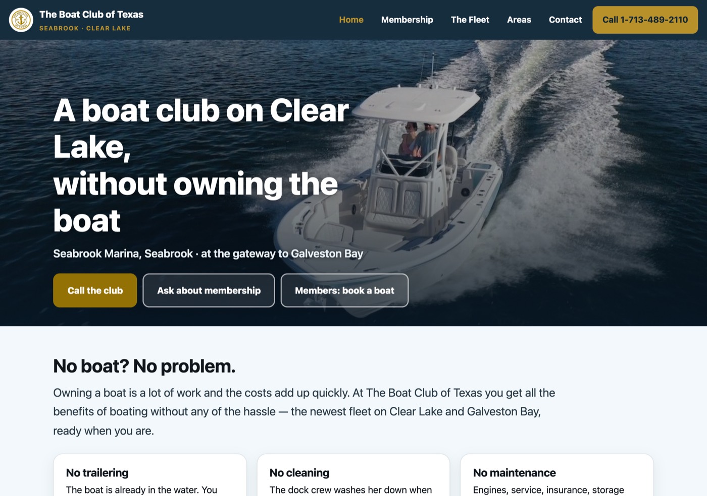 Boat Club of Texas website